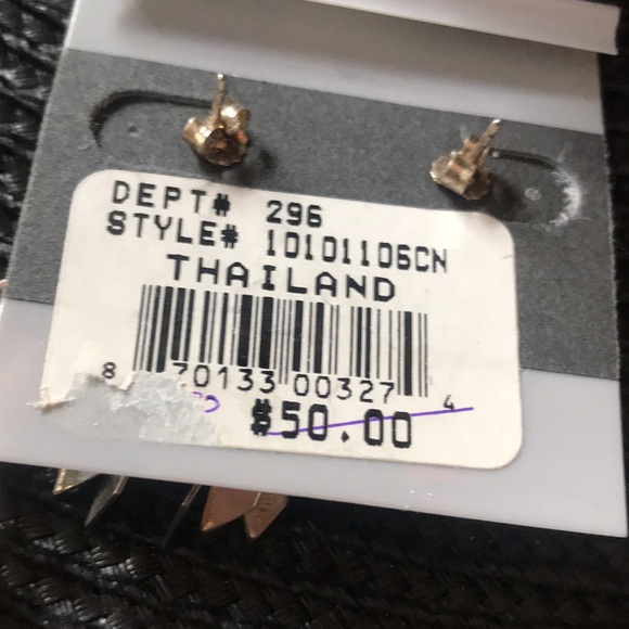 Genuine Stone Sterling Silver Dangle Earrings - Picture 6 of 6